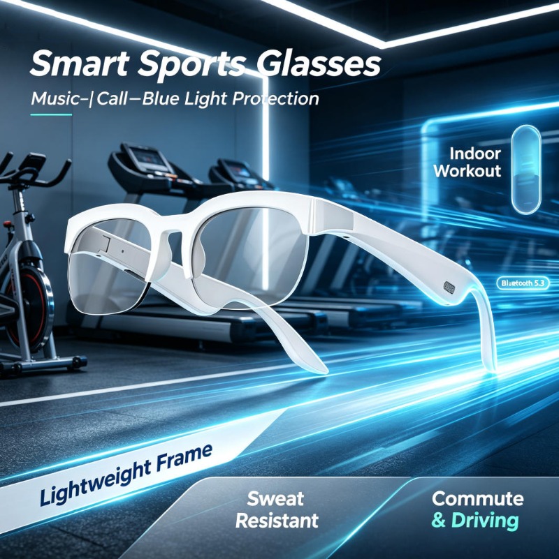 Photography Japanese - Smart Glasses Bone Conduction Wireless Headset