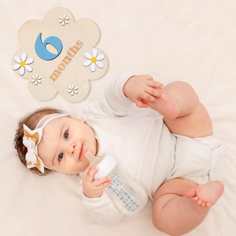 [J] Wooden Baby Monthly Milest - Photography Cheat Sheet ulasan dan harga