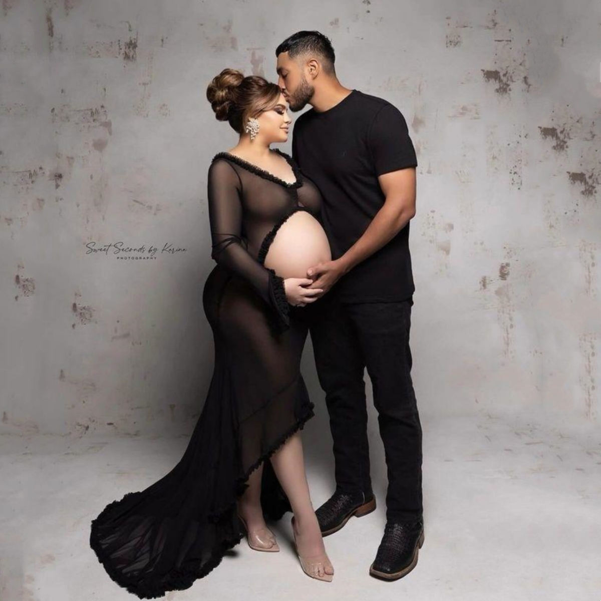Long Train Tulle Maternity Pho - Photography Club ulasan dan harga